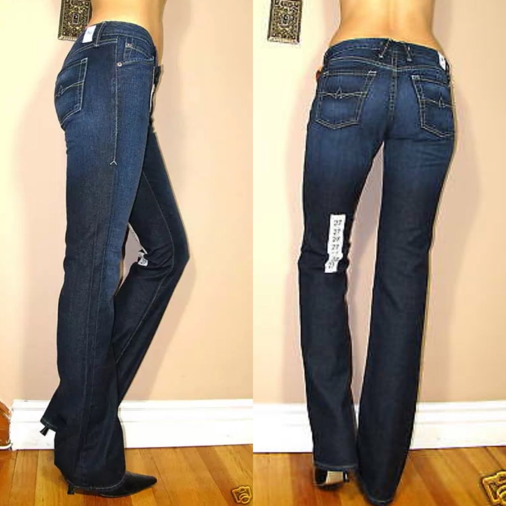 🆕 Agave La Sirena Cotton Wool Cashmere Jeans 25 Y2K Vintage Low Rise